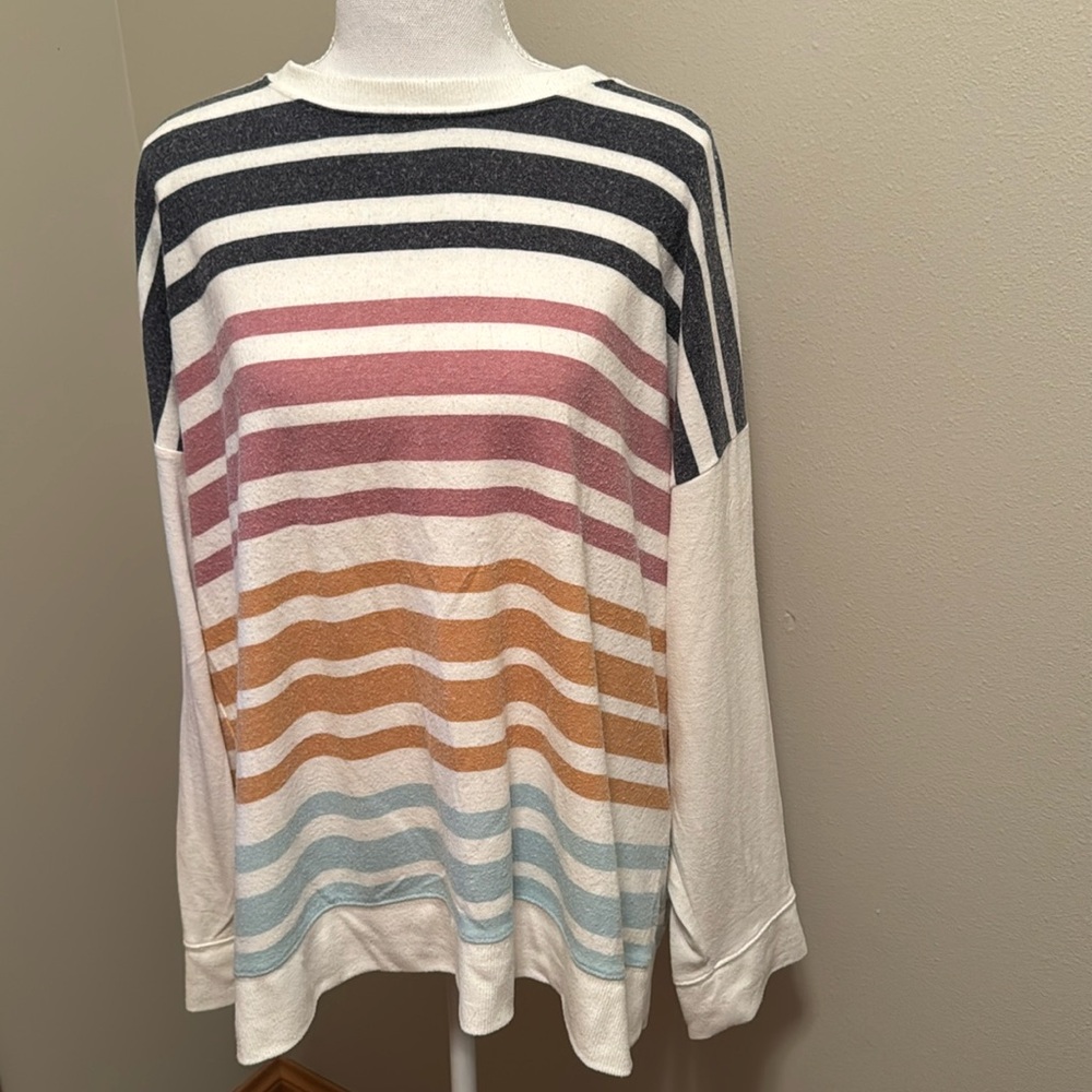 New Sonoma Striped Tunic Sweater XXL